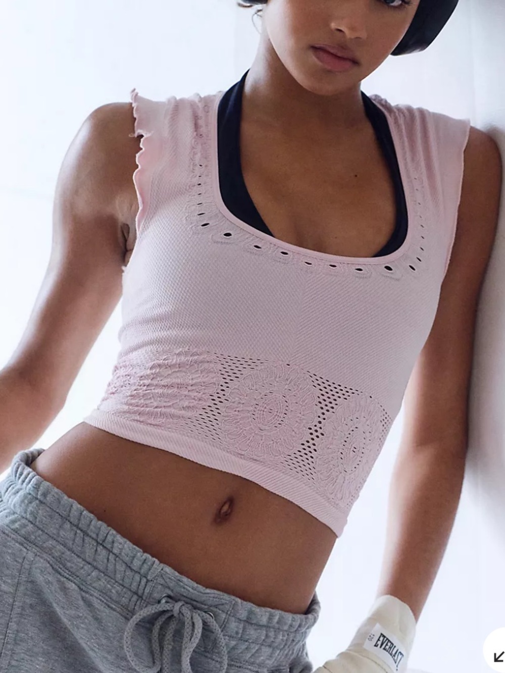 Free People Movement Take Me Away Cami Light Pink M/L